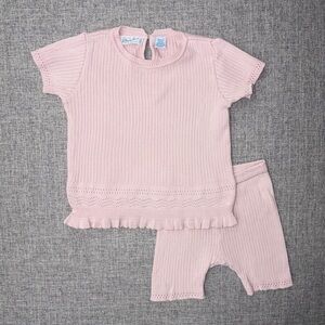 Feltman Brothers 2T Pointelle Ribbed Set VGUC